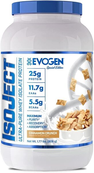 Evogen IsoJect, Cinnamon Crunch – 806 g baltymų milteliai