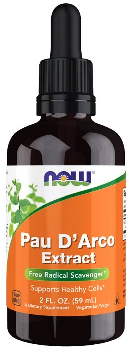 NOW Foods Pau D'Arco ekstraktas, 59 ml, maisto papildas