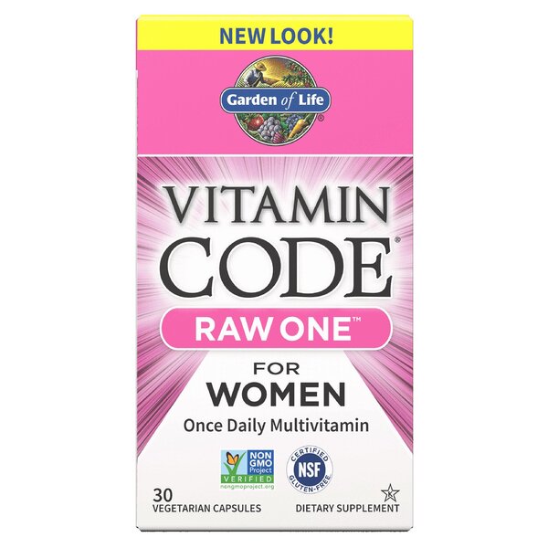 Garden of Life Vitamin Code RAW ONE moterims - 30 kapsulės