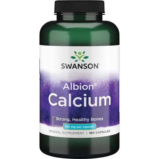 Swanson Albion Kalcis, 180 kapsulės