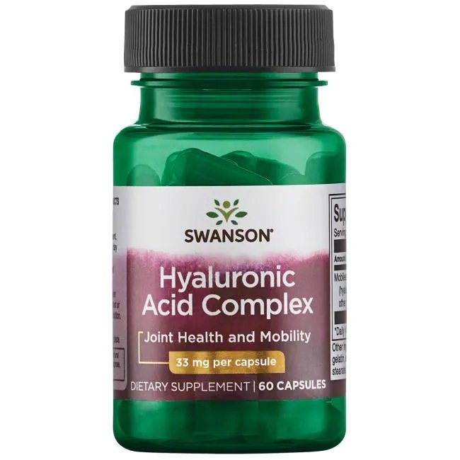 Swanson hialurono rūgšties kompleksas, 33mg, 60 kapsulių