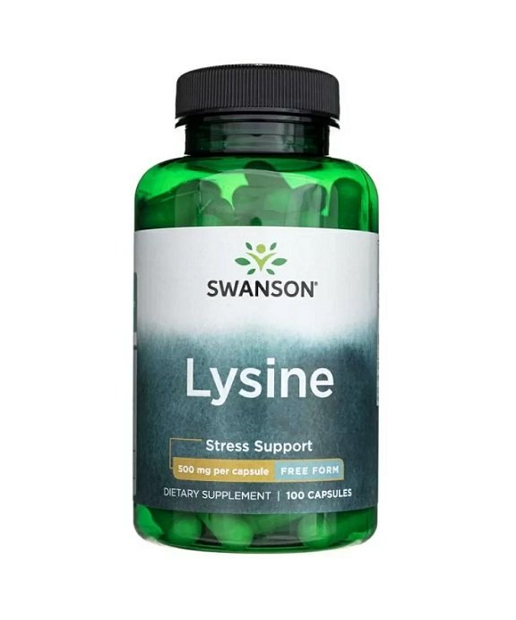 Swanson Lysine, 500mg kapsulės