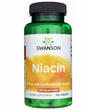 Swanson Niacin, 100mg - 250 tablečių