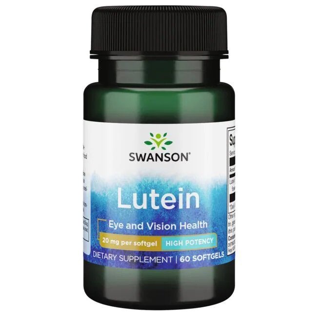 Swanson Lutein, 20mg - 60 kapsulių