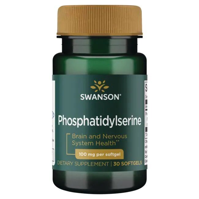 Swanson Phosphatidylserine, 100mg - 30 kapsulių
