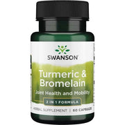 Swanson ciberžolė ir bromelain kapsulės