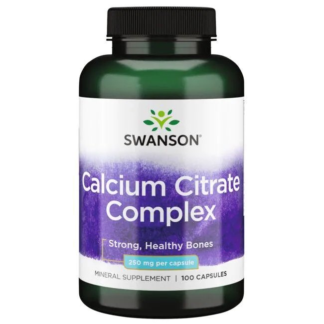 Swanson Calcium Citrate Complex, 250mg - 100 kapsulių