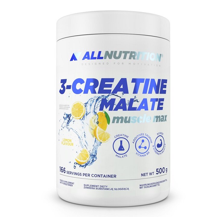Allnutrition 3-Creatine Malate, Lemon - 500 g maisto papildas