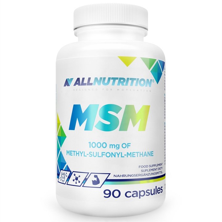 Allnutrition MSM, 1000mg - 90 kapsulių maisto papildas