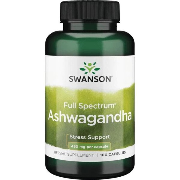 Swanson Ashwagandha maisto papildas kapsulėse