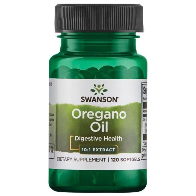 Swanson oregano aliejus kapsulės