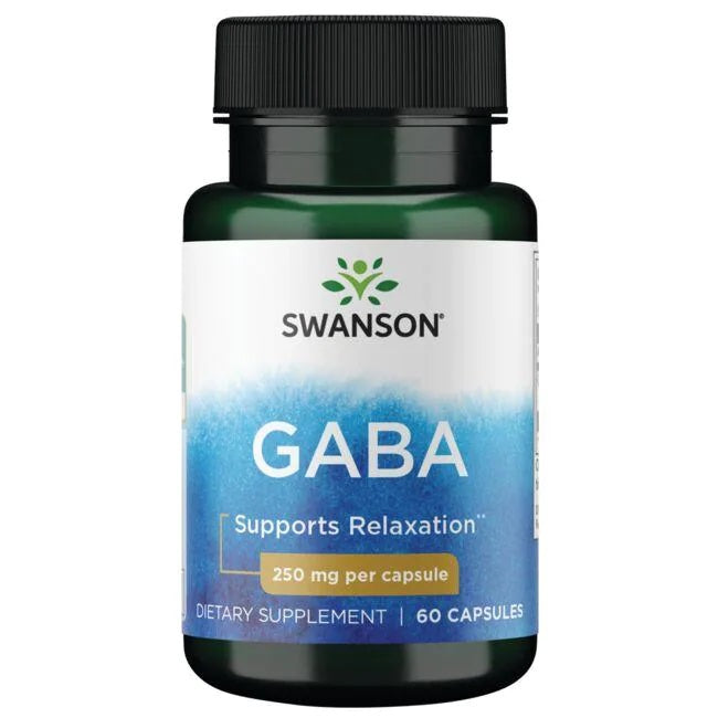 Swanson GABA, 250mg - 60 kapsulių