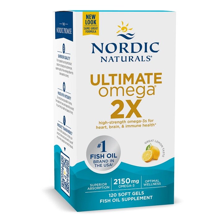 Nordic Naturals Ultimate Omega 2X, 2150mg Lemon, žuvų taukų papildas