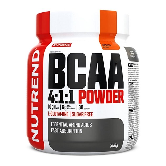 Nutrend BCAA milteliai apelsino skonio, sporto papildas