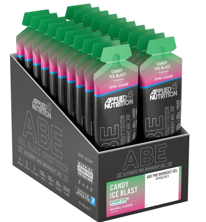 Pre-workout gelas, Candy Ice Blast, 20 vnt., sporto papildas