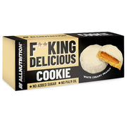 Allnutrition Fitking Delicious Cookie, baltas kremas, žemės riešutų įdara