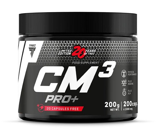 Kreatino papildas Trec Nutrition CM3 PRO+ 200 kapsulės