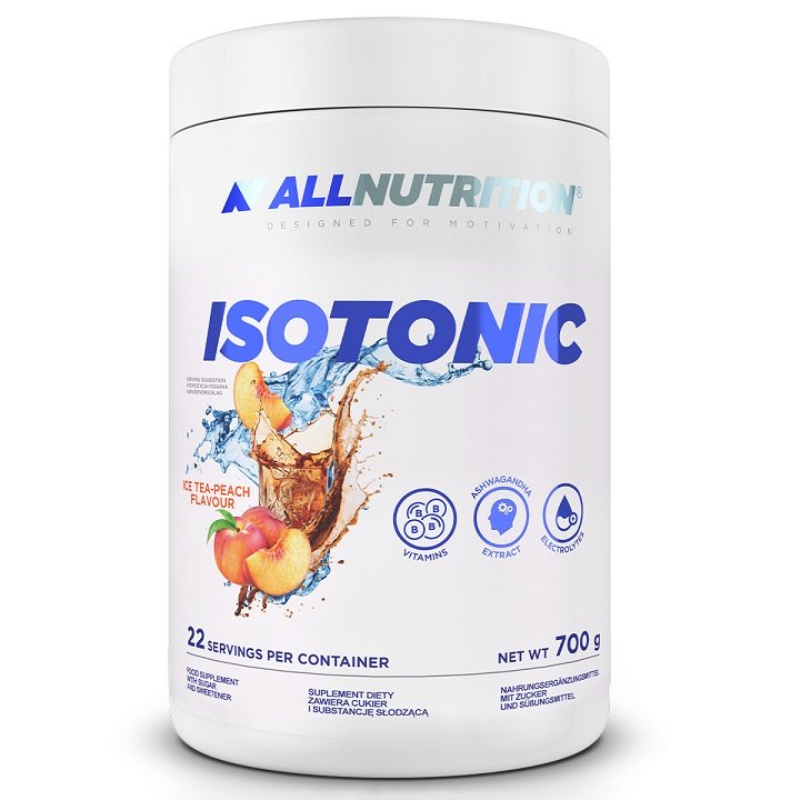 Allnutrition Isotonic, Ice Tea Peach - 700 g maisto papildas