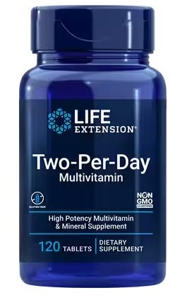 Maisto papildas, vitaminai ir mineralai, dviejų dienų multivitaminas
