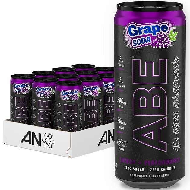 Applied Nutrition ABE energijos gėrimas, vynuogių sodos skardinė, 330 ml