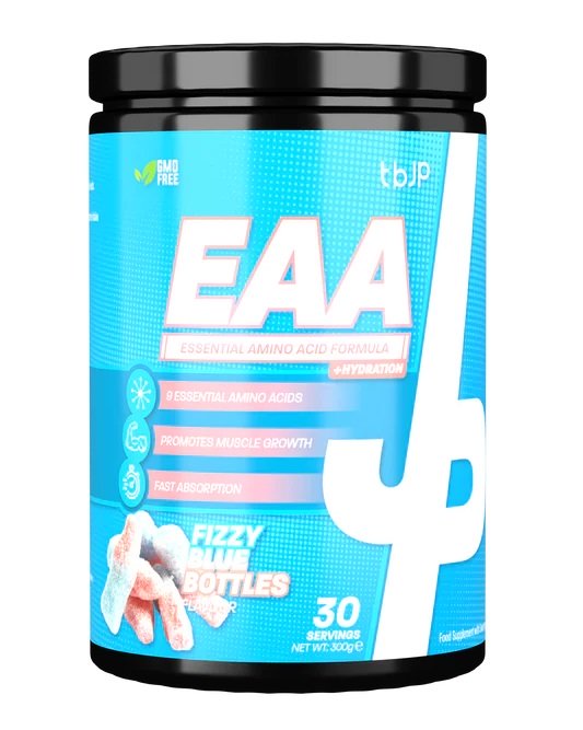 EAA amino rūgštys, sporto papildas, fizzy Blue butelės, 300 g