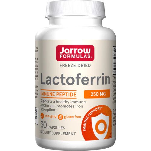 Jarrow Formulas Lactoferrin, 250mg - 30 kapsulių, sveikatos papildas