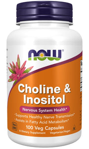 NOW Foods Choline and Inositol kapsulės