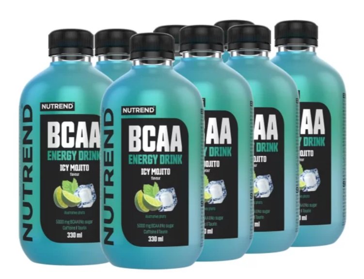 Nutrend BCAA energijos gėrimas, Icy Mojito, 8 vnt. 330 ml