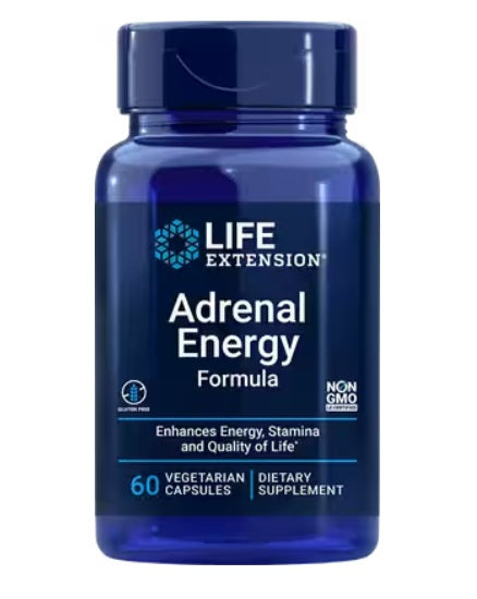 Maisto papildas Adrenal Energy Formula, 60 kapsulės, energijai ir nuovargiui mažinti