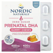 Prenatal DHA guminukai, be cukraus, vaisių skonio, sveikatos papildas