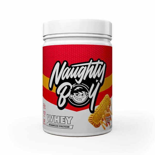 Naughty Boy Whey, karamelinis sausainis, baltymų papildas