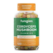 Fungies Cordyceps Mushroom Gummies, Mango & Pineapple, energijos papildas, 120 guminukų