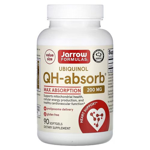 Jarrow Formulas Ubiquinol QH-absorb, 200mg - 90 kapsulių