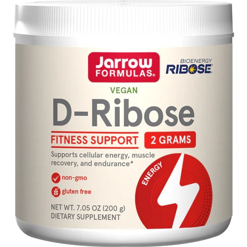 Jarrow Formulas D-Ribose milteliai, sveikatingumo papildas