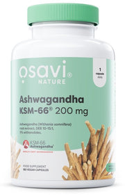 Osavi Ashwagandha KSM-66, 200mg - 180 kapsulių