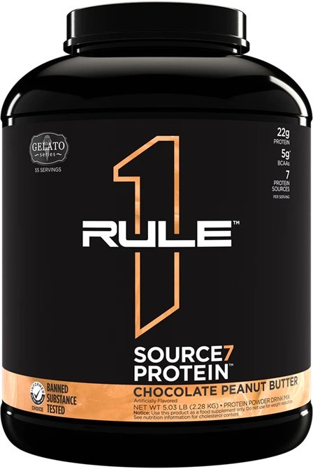 Rule One Source7 Protein, Chocolate Peanut Butter Gelato - 2280 gramų