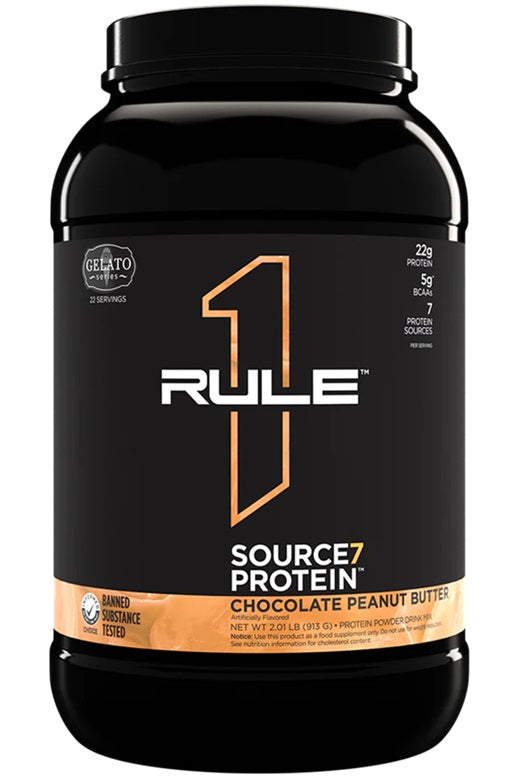 Rule One Source7 Protein, Chocolate Peanut Butter Gelato - 913 gramų