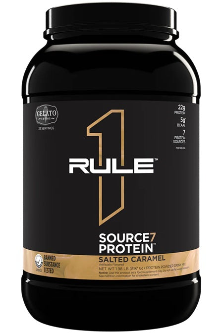 Rule One Source7 Protein, Salted Caramel Gelato - 897 gramų