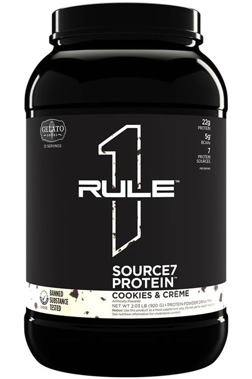 Rule One Source7 Protein, Cookies & Creme Gelato - 920 gramų