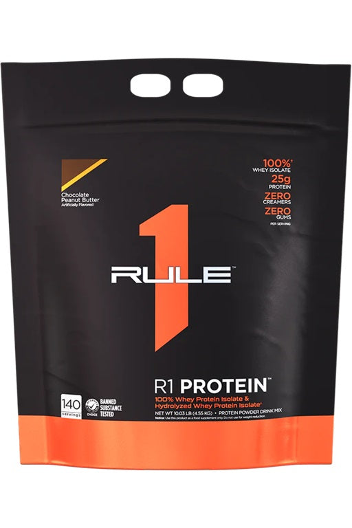 Rule One R1 baltymų milteliai, šokolado žemės riešutų sviestas, 4550 g, sporto papildas