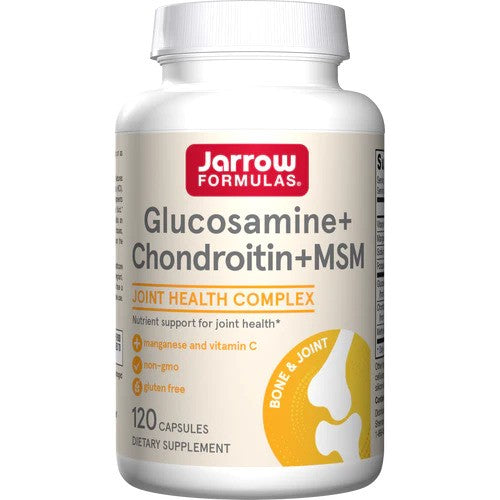 Jarrow Formulas Glucosamine + Chondroitin + MSM - 120 kapsulių