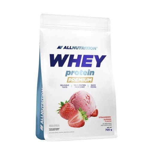 Allnutrition Whey Protein Premium, Strawberry Summer - 700 gramų