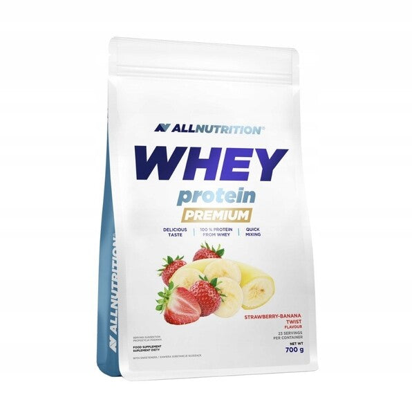 Allnutrition Whey Protein Premium, Strawberry Banana Twist - 700 gramų