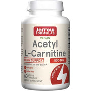 Jarrow Formulas Acetyl L-Carnitine, 500mg - 60 kapsulių, maisto papildas, riebalų degintojai, amino rūgštys