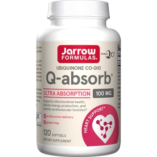 Jarrow Formulas Q-absorb, 100mg - 120 kapsulių, maisto papildas sveikatai