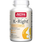 Jarrow Formulas K-Right - 60 kapsulių, maisto papildas, vitaminų kompleksas