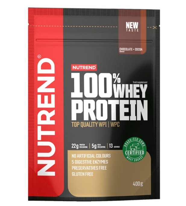 Nutrend 100% baltymų milteliai, šokoladas