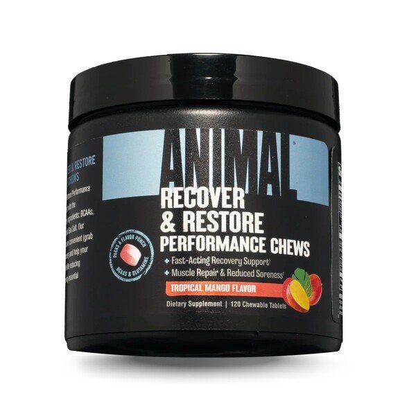 Animal Recover & Restore Chews, Tropical Mango - 120 tablečių