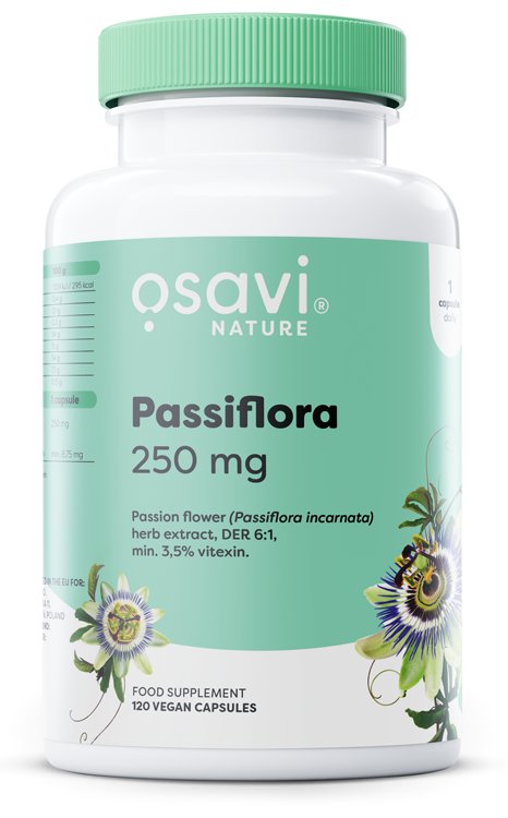 Maisto papildas Osavi Passiflora, 250mg, 120 kapsulių