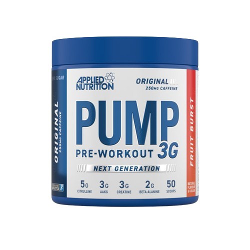 Pre-workout papildas Pump 3G, vaisių skonio, sporto papildas